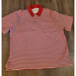 Haband polo Men's Size XL Red and White stripes New No tags attached